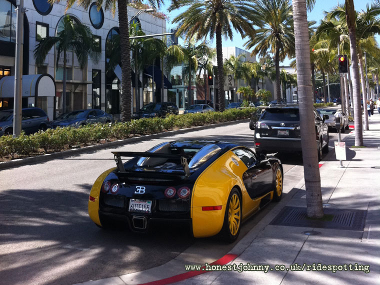 Bijan's Yellow Bugatti Veyron on Rodeo Drive